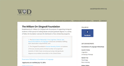 Desktop Screenshot of dingwallfoundation.org